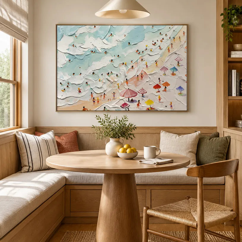 Plaster & Texture abstract oil painting showing layered abstract marks, texture and expressive painterly movement.