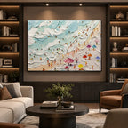 Plaster & Texture abstract oil painting showing layered abstract marks, texture and expressive painterly movement.