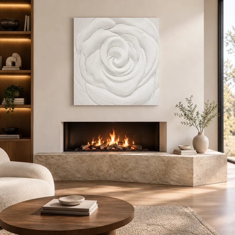 Plaster & Texture floral/botanicals & nature oil painting showing botanical forms, flowers or trees arranged in a calm painterly composition.