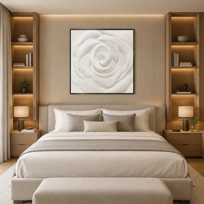 Plaster & Texture floral/botanicals & nature oil painting showing botanical forms, flowers or trees arranged in a calm painterly composition.