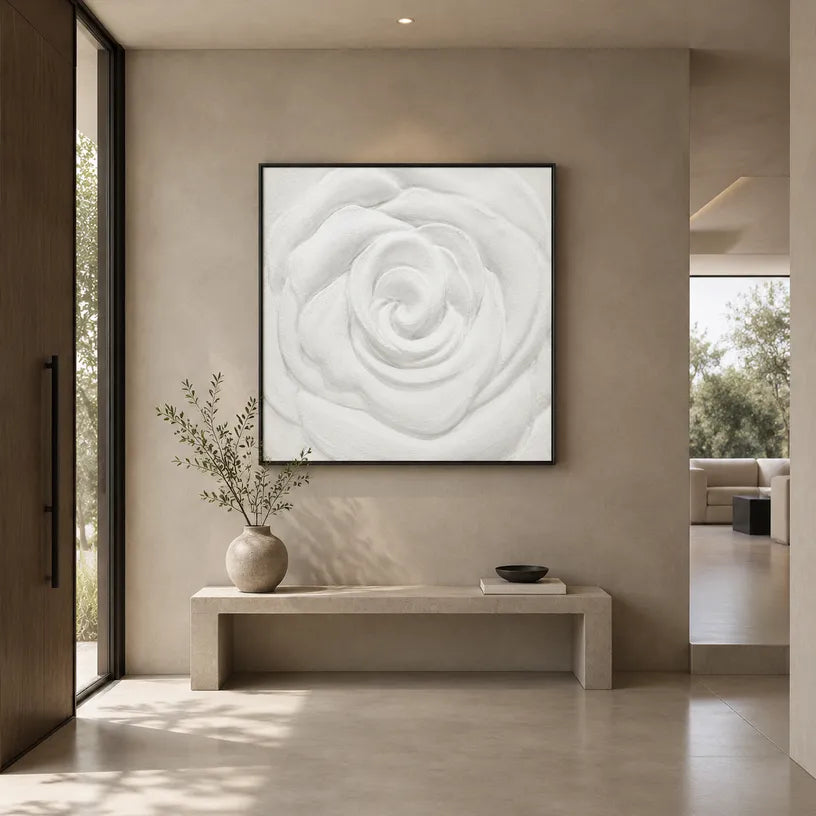 Plaster & Texture floral/botanicals & nature oil painting showing botanical forms, flowers or trees arranged in a calm painterly composition.