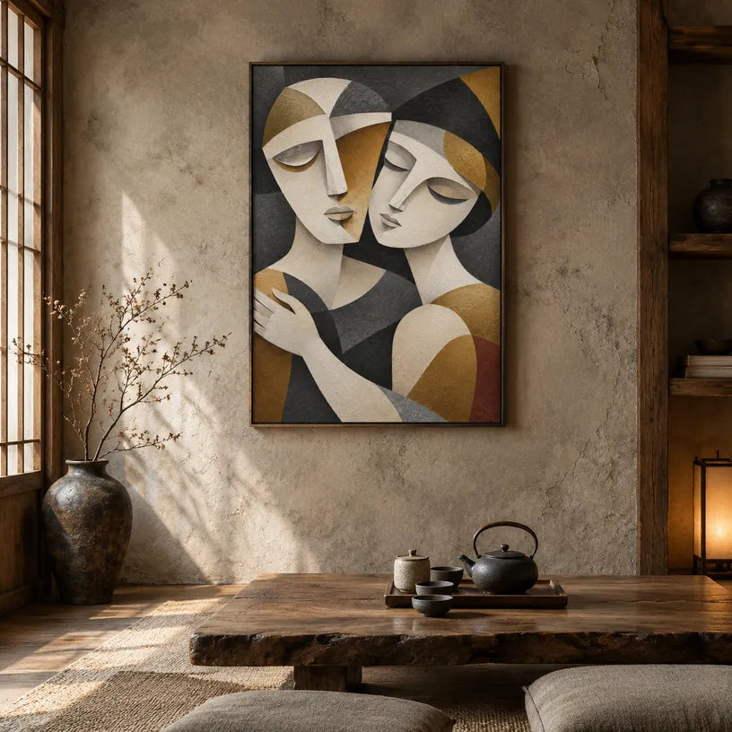 Ritrattistica pop e pittura a olio con figure espressive o ritratti resi con dettagli pittorici.