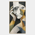Populäres Porträt- und Figurenölgemälde mit einer ausdrucksstarken Figur oder einem Porträt mit malerischen Details in einer Beige-Palette.