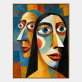 Ritrattistica pop e pittura a olio con figure espressive o ritratti resi con dettagli pittorici.
