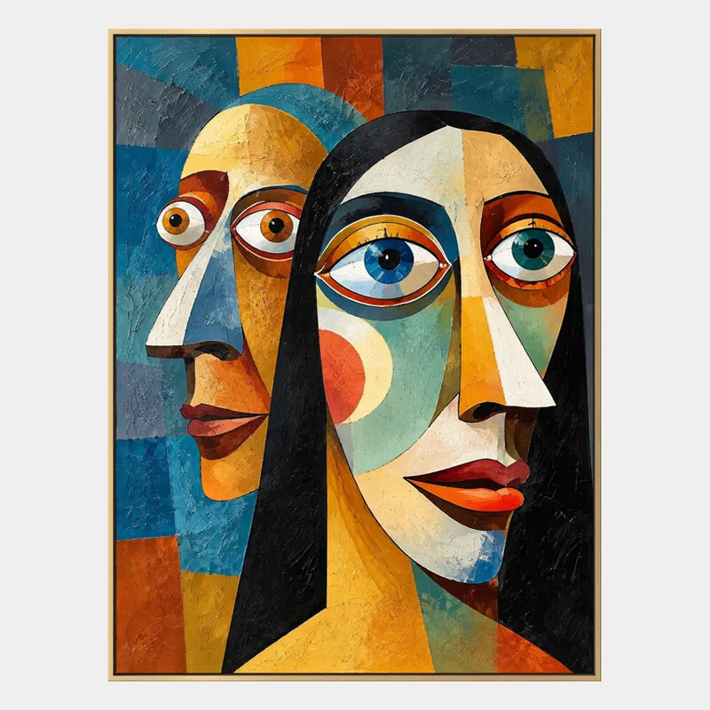 Ritrattistica pop e pittura a olio con figure espressive o ritratti resi con dettagli pittorici.