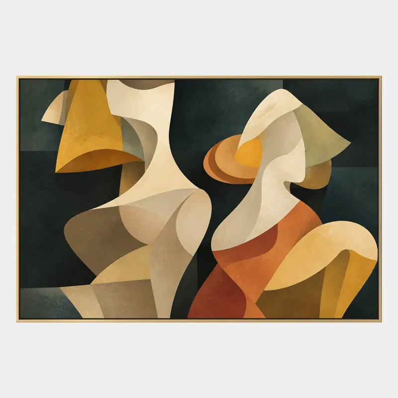Pittura a olio pop astratta e concettuale con segni astratti stratificati, consistenza e movimento pittorico espressivo.