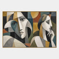Populäres Porträt- und Figurenölgemälde mit einer ausdrucksstarken Figur oder einem Porträt mit malerischen Details in einer Beige-Palette.