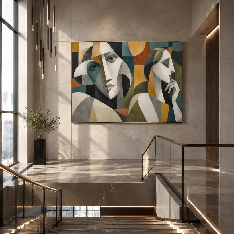 Populäres Porträt- und Figurenölgemälde mit einer ausdrucksstarken Figur oder einem Porträt mit malerischen Details in einer Beige-Palette.