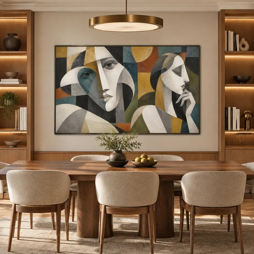 Populäres Porträt- und Figurenölgemälde mit einer ausdrucksstarken Figur oder einem Porträt mit malerischen Details in einer Beige-Palette.