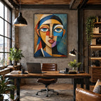 Ritrattistica pop e pittura a olio con figure espressive o ritratti resi con dettagli pittorici.