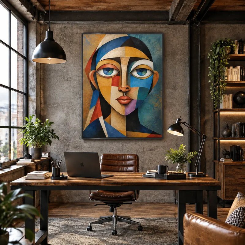 Ritrattistica pop e pittura a olio con figure espressive o ritratti resi con dettagli pittorici.