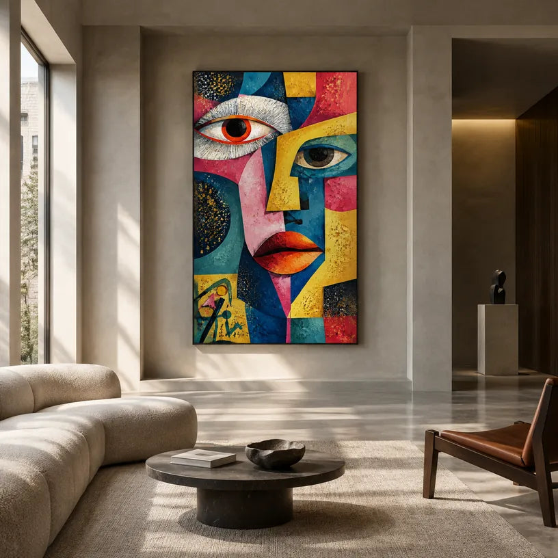 Ritrattistica pop e pittura a olio con figure espressive o ritratti resi con dettagli pittorici.