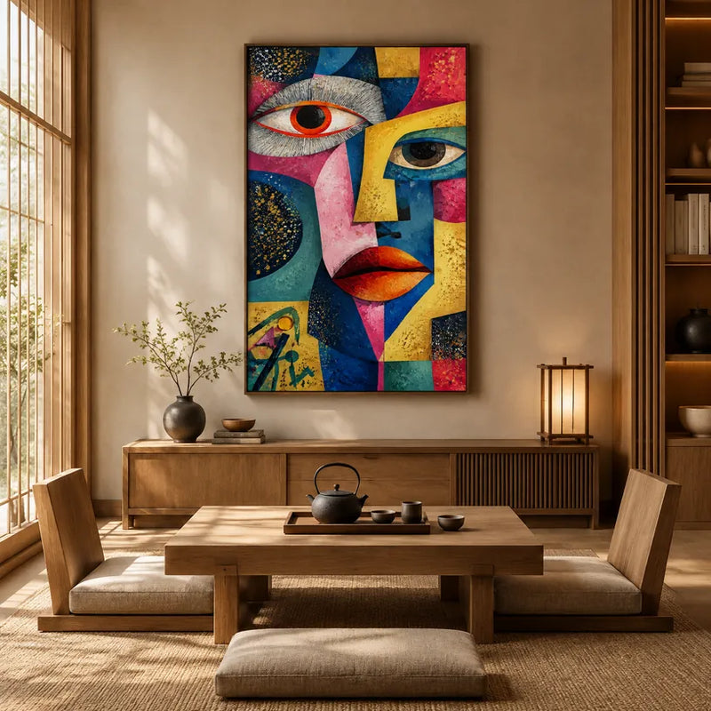Ritrattistica pop e pittura a olio con figure espressive o ritratti resi con dettagli pittorici.