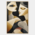 Populäres Porträt- und Figurenölgemälde mit einer ausdrucksstarken Figur oder einem Porträt mit malerischen Details in einer Beige-Palette.