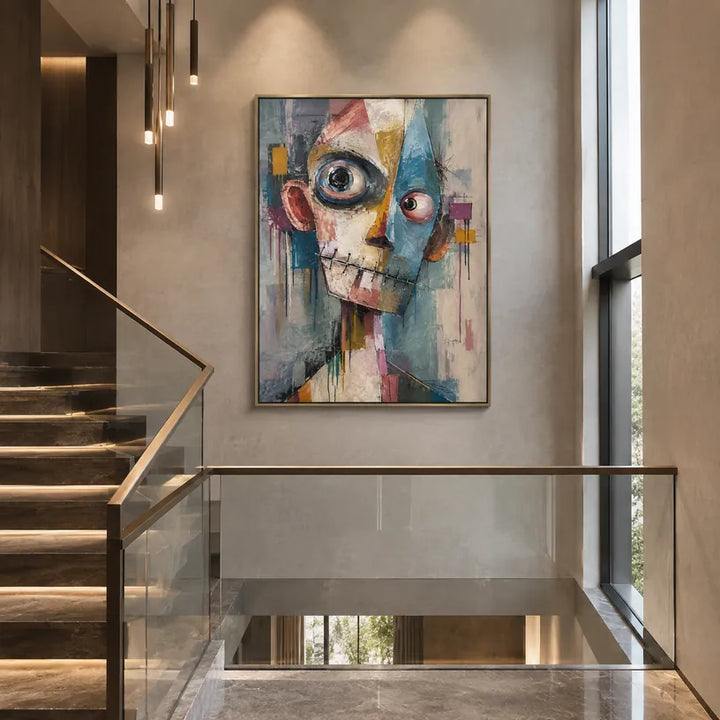 Ritrattistica pop e pittura a olio con figure espressive o ritratti resi con dettagli pittorici.