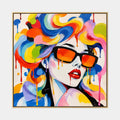 Retrato pop y pintura al óleo de figuras que presentan una figura o un retrato expresivo representado con detalles pictóricos.