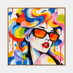 Retrato pop y pintura al óleo de figuras que presentan una figura o un retrato expresivo representado con detalles pictóricos.