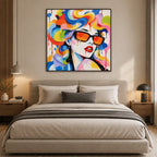 Retrato pop y pintura al óleo de figuras que presentan una figura o un retrato expresivo representado con detalles pictóricos.