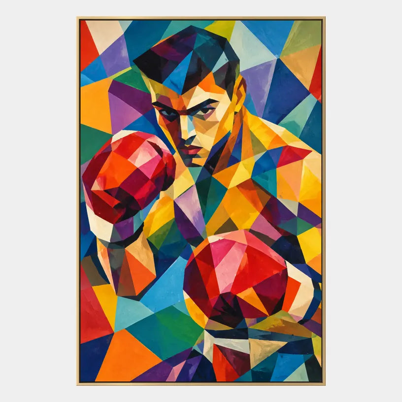 Peinture à l'huile de portraits et de figures pop représentant une figure ou un portrait expressif rendu avec des détails picturaux.