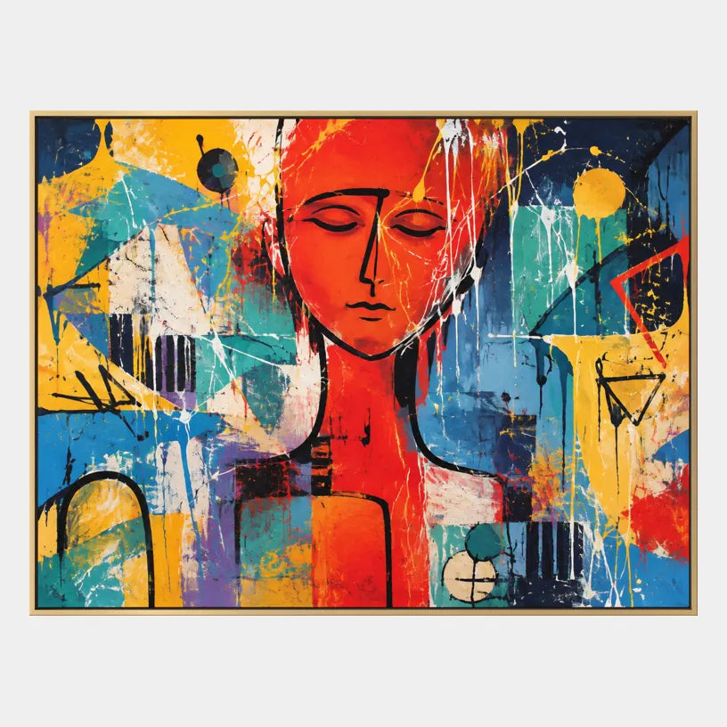 Pop portraiture & figure oil painting featuring an expressive figure or portrait rendered with painterly detail.