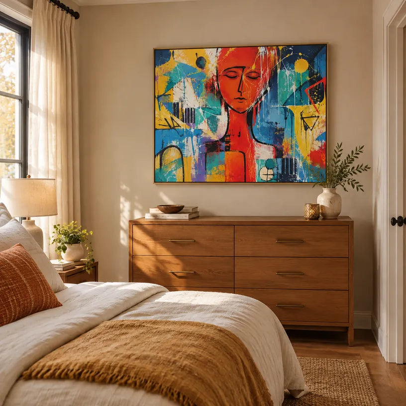 Pop portraiture & figure oil painting featuring an expressive figure or portrait rendered with painterly detail.