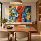 Pop portraiture & figure oil painting featuring an expressive figure or portrait rendered with painterly detail.