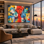 Pop portraiture & figure oil painting featuring an expressive figure or portrait rendered with painterly detail.