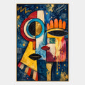 Populäres Porträt- und Figurenölgemälde mit einer ausdrucksstarken Figur oder einem Porträt mit malerischen Details in einer blauen Farbpalette.
