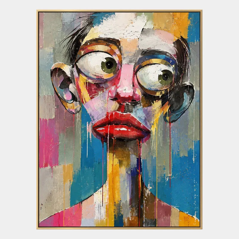 Ritrattistica pop e pittura a olio con figure espressive o ritratti resi con dettagli pittorici.