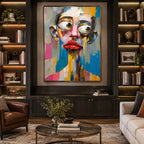 Ritrattistica pop e pittura a olio con figure espressive o ritratti resi con dettagli pittorici.