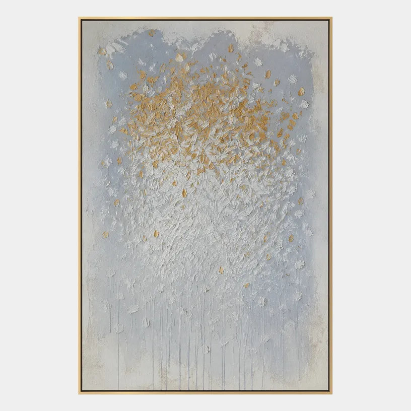 Wabi-Sabi abstract oil painting showing layered abstract marks, texture and expressive painterly movement in a grey palette.
