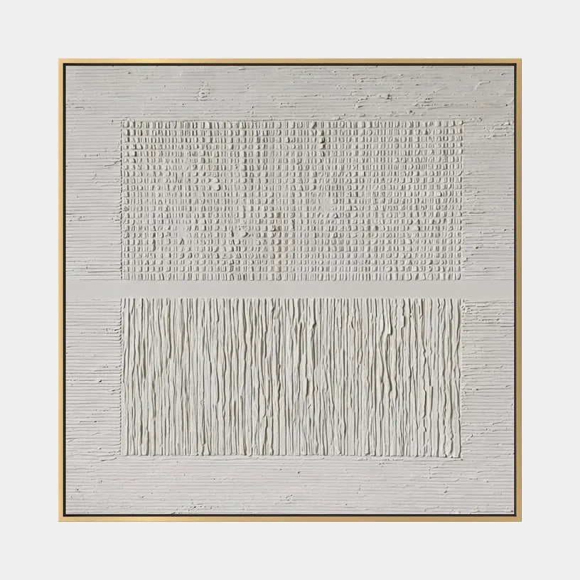 Wabi-Sabi abstract oil painting showing layered abstract marks, texture and expressive painterly movement in a grey palette.