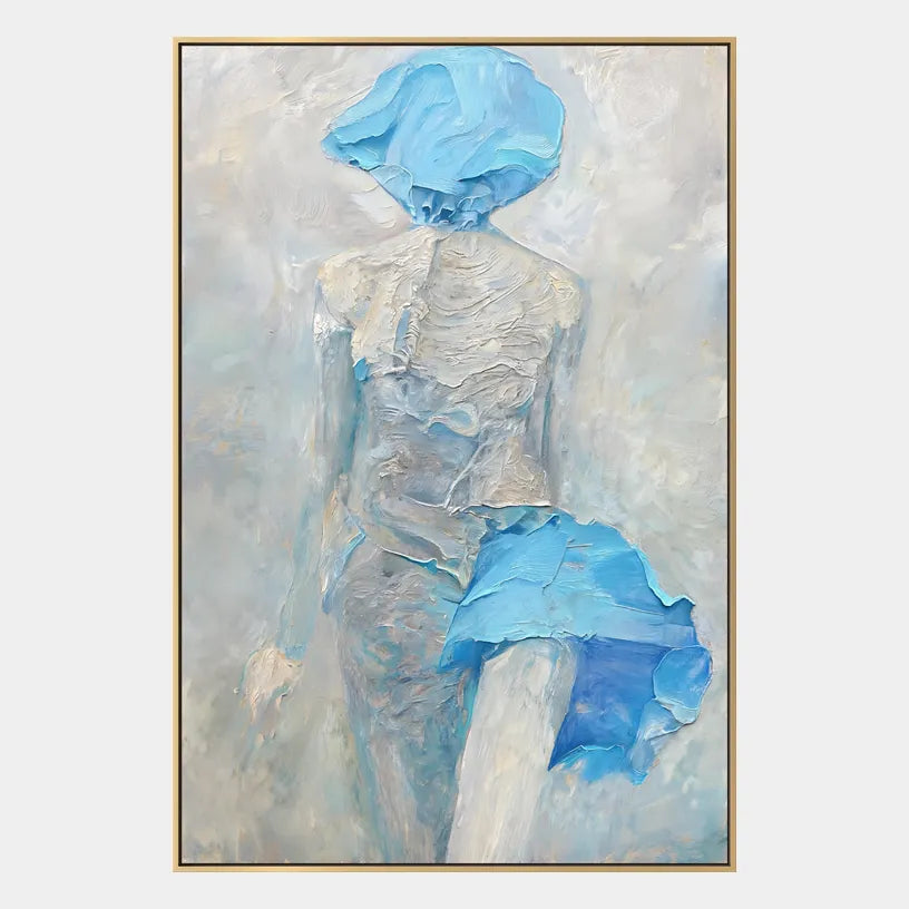 Wabi-Sabi abstract oil painting showing layered abstract marks, texture and expressive painterly movement in a grey palette.