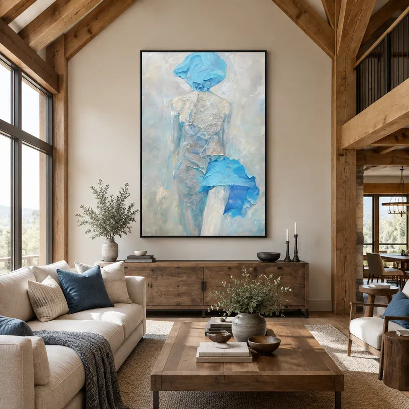 Wabi-Sabi abstract oil painting showing layered abstract marks, texture and expressive painterly movement in a grey palette.