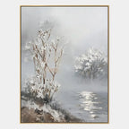 Wabi-Sabi abstract oil painting showing layered abstract marks, texture and expressive painterly movement in a grey palette.