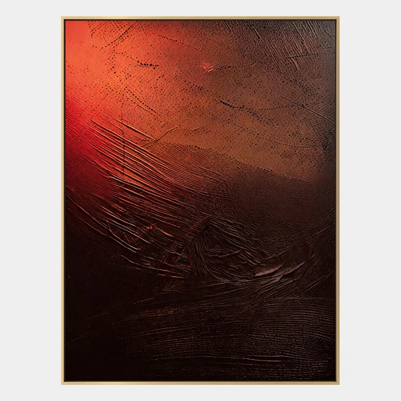 Wabi-Sabi abstract oil painting showing layered abstract marks, texture and expressive painterly movement in a black palette.