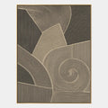 Peinture à l'huile abstraite et conceptuelle Wabi-Sabi présentant des marques abstraites superposées, une texture et un mouvement pictural expressif dans une palette de gris.