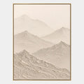 Wabi-Sabi-Ölgemälde „Landschaften, Seestücke und Stadtansichten“ mit einer stimmungsvollen Landschafts-, Seestücks- oder Stadtkomposition in einer beigen Palette.