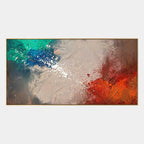 Wabi-Sabi abstract oil painting showing layered abstract marks, texture and expressive painterly movement in a brown palette.