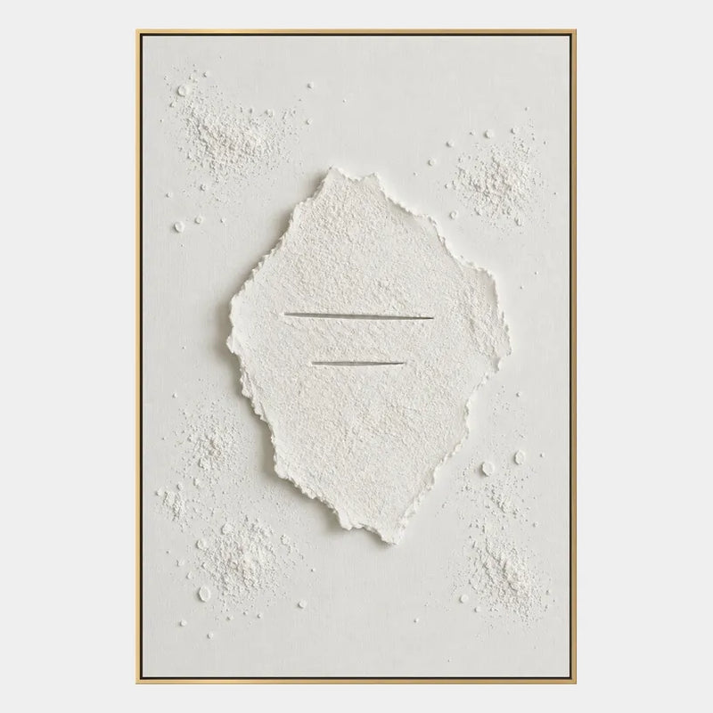 Peinture à l'huile abstraite et conceptuelle Wabi-Sabi présentant des marques abstraites superposées, une texture et un mouvement pictural expressif dans une palette noir et blanc.
