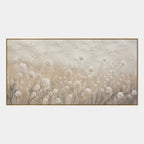 Wabi-Sabi abstract oil painting showing layered abstract marks, texture and expressive painterly movement in a brown palette.