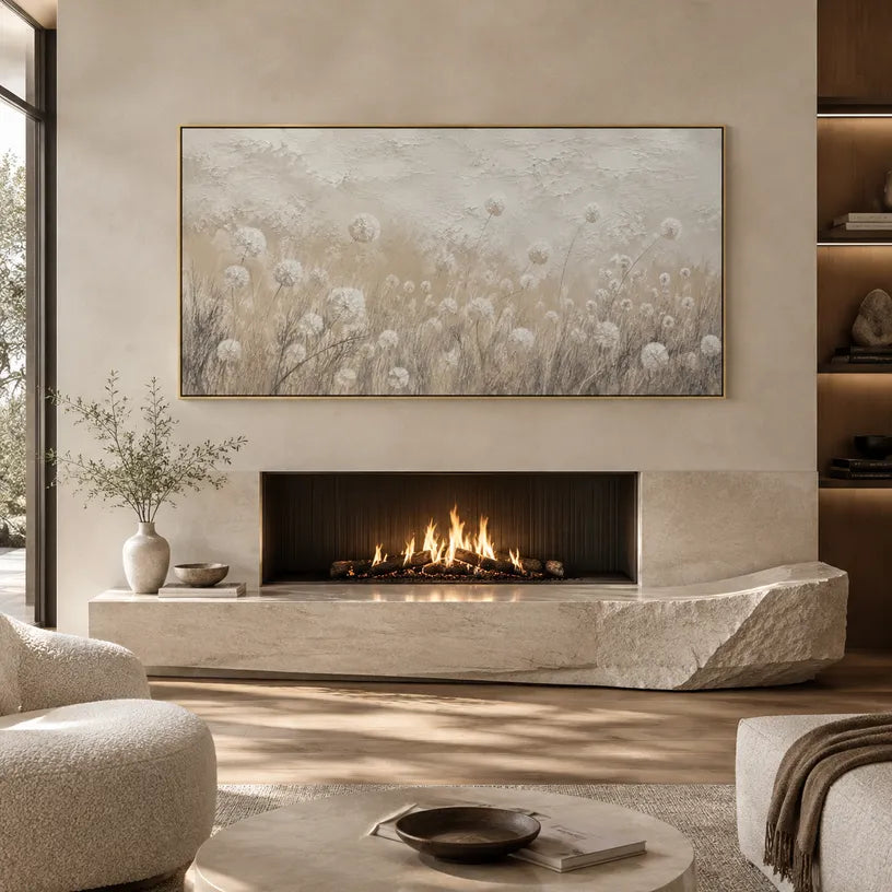 Wabi-Sabi abstract oil painting showing layered abstract marks, texture and expressive painterly movement in a brown palette.