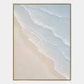 Peinture à l'huile de paysages, de marines et de paysages urbains Wabi-Sabi présentant un paysage atmosphérique, un paysage marin ou une composition inspirée de la ville dans une palette beige.
