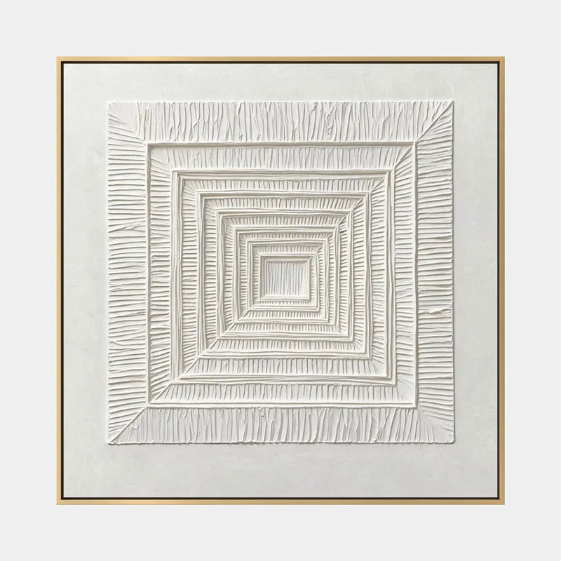 Pittura a olio astratta e concettuale Wabi-Sabi con segni astratti stratificati, consistenza e movimento pittorico espressivo in una tavolozza in bianco e nero.