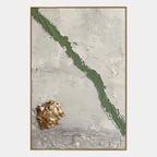 Wabi-Sabi abstract oil painting showing layered abstract marks, texture and expressive painterly movement in a grey palette.