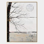 Wabi-Sabi abstract oil painting showing layered abstract marks, texture and expressive painterly movement.