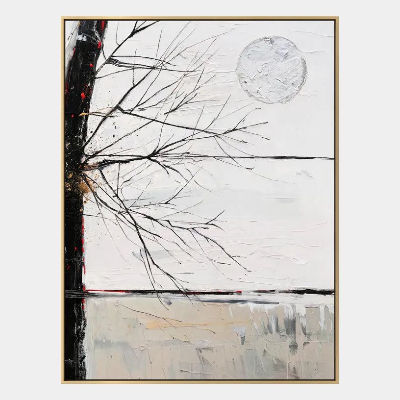 Wabi-Sabi abstract oil painting showing layered abstract marks, texture and expressive painterly movement.