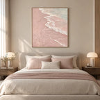 Wabi-Sabi abstract oil painting showing layered abstract marks, texture and expressive painterly movement in a brown palette.