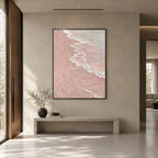 Wabi-Sabi abstract oil painting showing layered abstract marks, texture and expressive painterly movement in a brown palette.