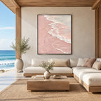 Wabi-Sabi abstract oil painting showing layered abstract marks, texture and expressive painterly movement in a brown palette.